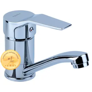Змішувач MJ Ø40 для кухні гусак прямий 150мм на гайці AQUATICA MJ-1B135C (9744100) №1