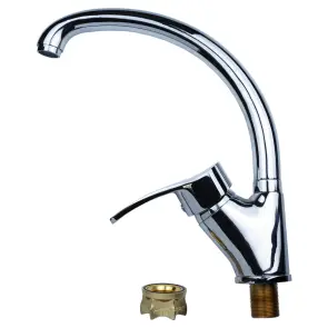 Змішувач ML Ø40 для кухні гусак вухо лат. шток на гайці AQUATICA ML-4B441C (9746100) №3