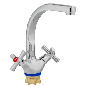 Смеситель PL 1/2" для кухни Г-гусь на гайке AQUATICA PL-4B255C (9777120) №1