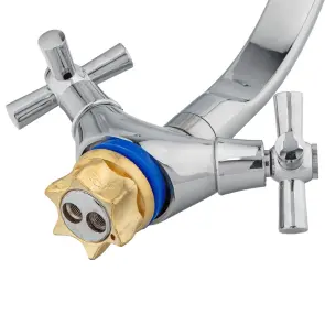 Смеситель PL 1/2" для кухни Г-гусь на гайке AQUATICA PL-4B255C (9777120) №5