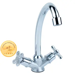 Смеситель QN 1/2" для кухни эконом на шпильке (КРАТНО 2шт) AQUATICA QN-2B158C (9786100) №1