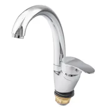Смеситель s07 Ø40 для кухни гусь ухо на гайке TAU SE-4B145C (9807150)