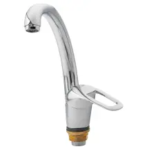 Смеситель SF Ø40 для кухни гусь ухо на гайке TAU SF-4B139C (9810110)