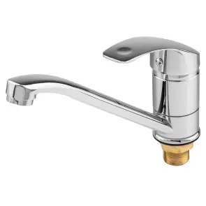 Смеситель s40 Ø40 для кухни гусь прямой 250мм на гайке TAU SL-1B243C (9840110) №4