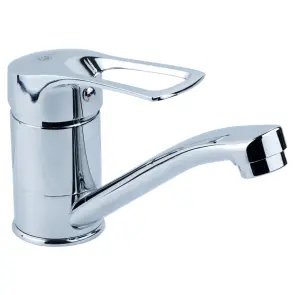 Смеситель s43 Ø40 для кухни гусь прямой 150мм на гайке TAU SM-1B144C (9843100) №1