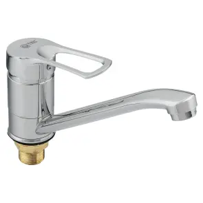 Смеситель s43 Ø40 для кухни гусь прямой 250мм на гайке TAU SM-1B244C (9843110) №1