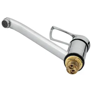 Смеситель s43 Ø40 для кухни гусь прямой 250мм на гайке TAU SM-1B244C (9843110) №5
