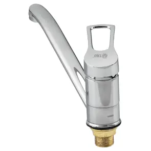 Смеситель s43 Ø40 для кухни гусь прямой 250мм на гайке TAU SM-1B244C (9843110) №7