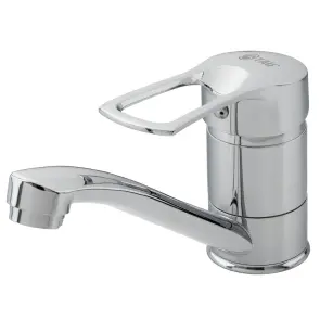 Смеситель s43 Ø40 для кухни гусь прямой 150мм на шпильке TAU SM-2B144C (9843120) №5