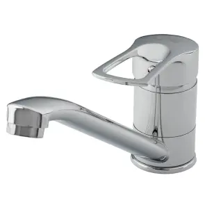 Смеситель s43 Ø40 для кухни гусь прямой 250мм на шпильке TAU SM-2B244C (9843130) №4