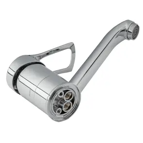 Смеситель s43 Ø40 для кухни гусь прямой 250мм на шпильке TAU SM-2B244C (9843130) №5