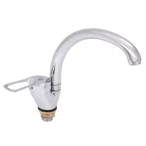 Смеситель s43 Ø40 для кухни гусь ухо на гайке TAU SM-4B144C (9843140) №1