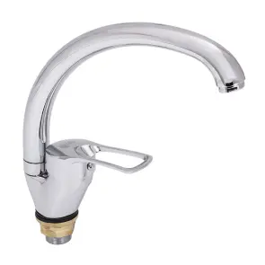 Смеситель s43 Ø40 для кухни гусь ухо на гайке TAU SM-4B144C (9843140) №3