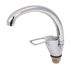 Смеситель s43 Ø40 для кухни гусь ухо на гайке TAU SM-4B144C (9843140) №4