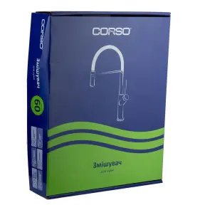 Смеситель ARNO 1/2" для кухни Г-излив на шпильке CORSO FE-5B252C (9679100) №8
