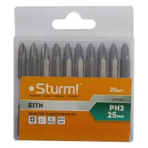 Биты S2 намагниченые PH2 x 25 mm, 20шт 1270102