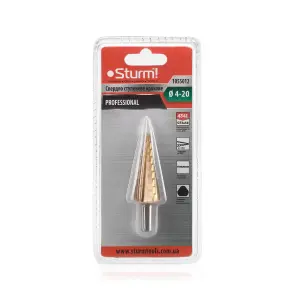 Ступенчатое сверло 4-20 мм Sturm 1055012 №2