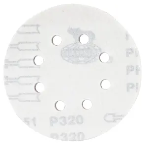 Шлифовальный круг 8 отверстий Ø125мм P320 (10шт) SIGMA (9122731) №2