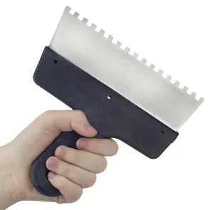 Шпатель зубчастий (нержавіючий) 200мм 6×6 GRAD (8321345) №5