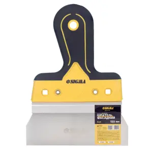 Шпатель нержавеющий фасадный Profi 150мм SIGMA (8322311) №4