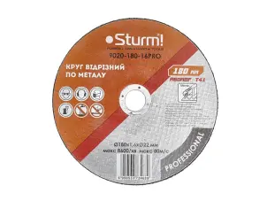 Коло відрізне по металу (180 x 1.6 x 22.23 мм) Sturm 9020-180-16PRO №1