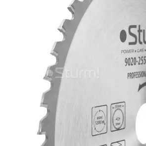 Диск пильний 255х30 мм 48 зубів по СТАЛІ для MS5525WM Sturm 9020-255-30-48TS №2