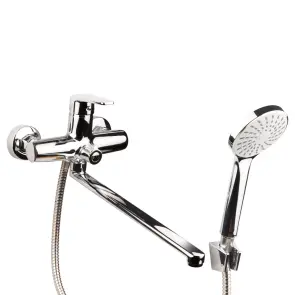Змішувач s30 Ø35 для ванни излив прямий 350мм дивертор вбудований картриджний AQUATICA (9730220) №2