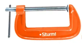 Струбцина G-образная Sturm 1078-01-125, 125 мм