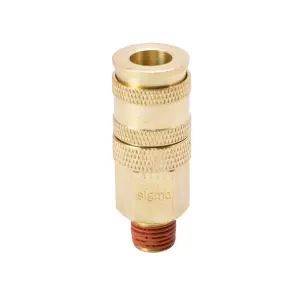 З'єднання швидкознімне посилене з фіксатором MT 1/4" (латунь) SIGMA (7021611) №1