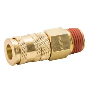 З'єднання швидкознімне посилене з фіксатором MT 1/2" (латунь) SIGMA (7021631) №3