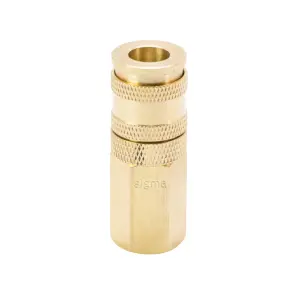 З'єднання швидкознімне посилене з фіксатором FT 1/4" (латунь) SIGMA (7021641) №1