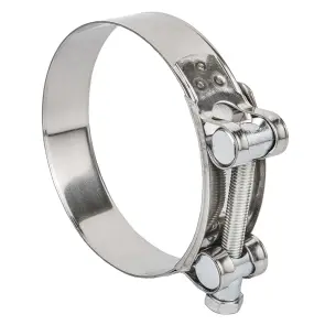 Хомут силовий нержавіючий 24мм Ø92-97мм (КРАТНО 5шт) SIGMA (2508261) №1