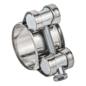 Хомут силовий нержавіючий 18мм Ø26-28мм (КРАТНО 10шт) SIGMA (2508071) №1