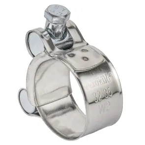 Хомут силовой нержавеющий 20мм Ø32-35мм (КРАТНО 10шт) SIGMA (2508101) №4