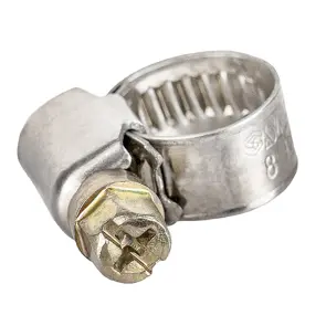 Хомут черв'ячний нержавіючий 9мм D8-12мм 25шт SIGMA (2510001) №3