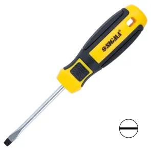 Отвертка шлицевая SL 5.0×75мм CrV Mega SIGMA (4009201) №1