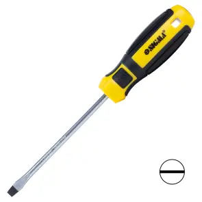 Викрутка шліцьова SL 6.0×125мм CrV Mega SIGMA (4009261) №1