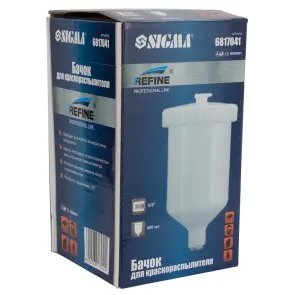 Бачок верхний для краскораспылителя 600мл FT 3/8" REFINE (6817041) №4