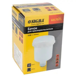 Бачок верхний для краскораспылителя 100мл FT M14×1" SIGMA (6817071) №4