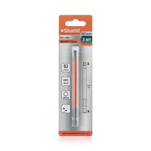 Биты S2 HEX4x110 мм, 1шт Sturm 1273602 №2