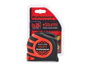 Рулетка с усиленным магнитом Sturm 2010-01-8-25PRO, 8 м х 25 мм №2