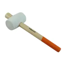 Киянка c деревянной рукояткой Sturm 1120502, 450 г, белая резина