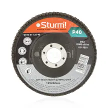 Коло зачистне пелюсткове (125x22 №40) Sturm 9010-01-125-40