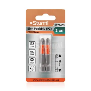 Биты S2 PZ3x50 мм, 2шт Sturm 1272403 №2