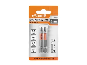 Біти S2 PZ2x50 мм, 2шт Sturm 1272402 №1