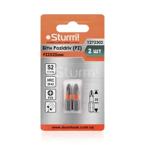 Біти S2 PZ2x25 мм, 2шт Sturm 1272302 №2
