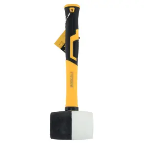 Киянка гумова чорно-біла 450г фібергласова рукоятка SIGMA (4317241) №1