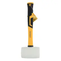 Киянка гумова біла 450г фібергласова рукоятка SIGMA (4317301)