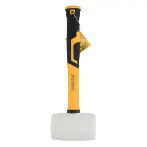 Киянка гумова біла 450г фібергласова рукоятка SIGMA (4317301) №1