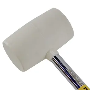Киянка гумова біла 450г металева обгумована рукоятка SIGMA (4317421) №3